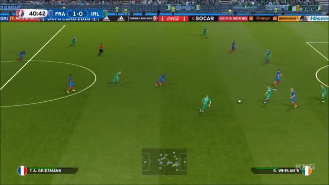 UEFA Euro 2016 - PES 2016 - France vs Ireland | Gameplay (HD) [1080p60FPS]