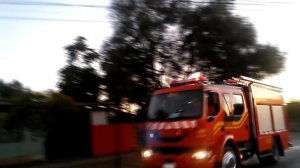 Bomberos Rengo - B-1 a 10-2 Chanqueahue - Rengo FD Firetruck responding