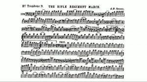 The Rifle Regiment March (John Philip Sousa) 1st trombone