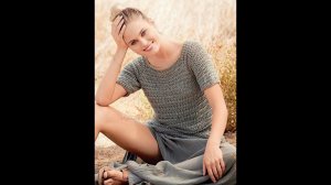 Простой и симпатичный узор для пуловера из новой Сабрины