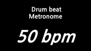 50 bpm drum beat metronome