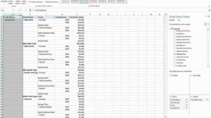 How to Flatten and repeat Row Labels in a Pivot Table