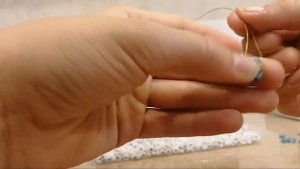 кольцо из бисера в два ряда.