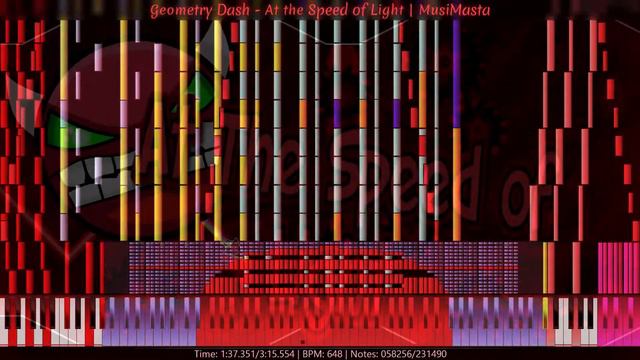 [Black MIDI] Geometry Dash - At the Speed of Light | MusiMasta | 231K Notes смотреть онлайн