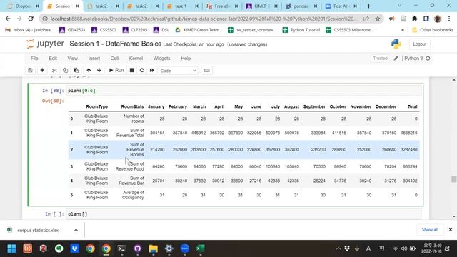 Python 201 - Session 1 of 5 - Basic Pandas