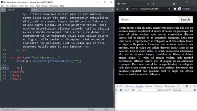 Search And Highlight Text In HTML Page Using JavaScript | JavaScript Project
