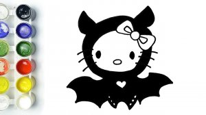 Como dibujar A Hello Kitty Halloween Paso A Paso / Dibujo Facil De Hello Kitty