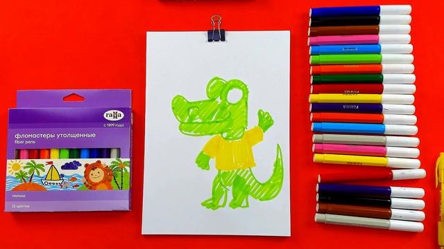 Как нарисовать КРОКОДИЛА с шариками - простые рисунки от РыбаКит смотреть онлайн