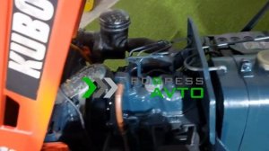 Обзор из Новосибирска! минитрактор KUBOTA B7000 с почвенной фрезой 4вд колея 73 см клиренс 28