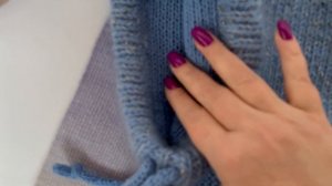 Капор женский зимний вязаный