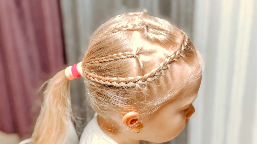 Как легко и быстро сделать НИЗКИЙ ХВОСТ с косами смотреть онлайн