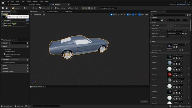 Unreal Engine 5 + Blender | Основа | Создание машины. | Часть 1