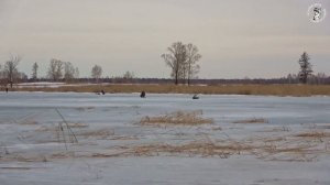 НА СНЕГОХОДЕ ПО ВОДЕ, КАК НА КАТЕРЕ.. РЫБАЛКА В АПРЕЛЕ!