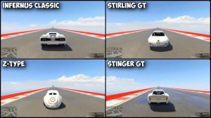 САМАЯ БЫСТРАЯ МАШИНА В GTA 5!!!! | INFERNUS CLASSIC VS STIRLING GT VS Z-TYPE VS STINGER GT!!