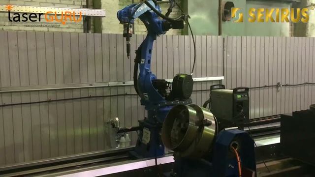 Плазменная резка круглой трубы углеродистая сталь 10мм, роботом