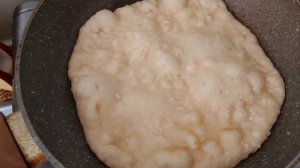 Домашняя лепёшка ? ?? если дома нет хлеба. Лепёшка на дрожжах и молоке/Pain maison facile et rapide