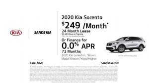 2020 Kia Sorento Offer Sands Kia Surprise June SP 2