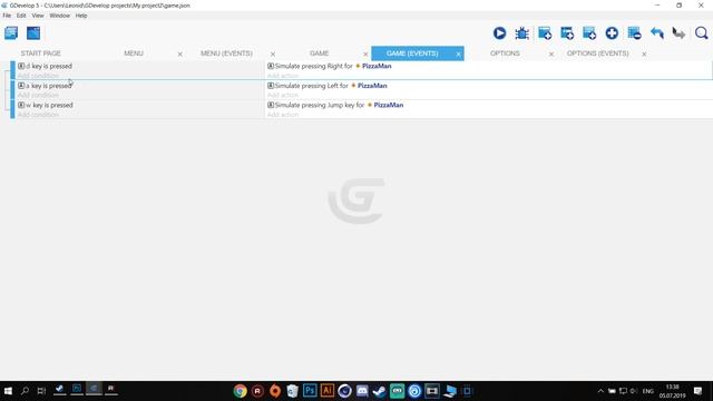 СОЗДАНИЕ ПЛАТФОРМЕРА НА GDEVELOP | #2 ДВИЖЕНИЕ ПЕРСОНАЖА