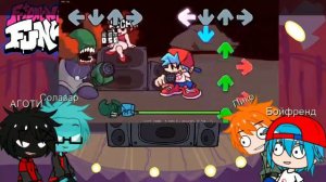 Реакция 🎤FRIDAY NIGHT FUNKIN на Triky MOD Бойфренд Пико Солазар и АГОТИ смотрят рэп баттл