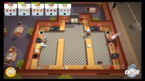 Overcooked Level 2-2 2 Player Co-op 3 Stars (PS4)