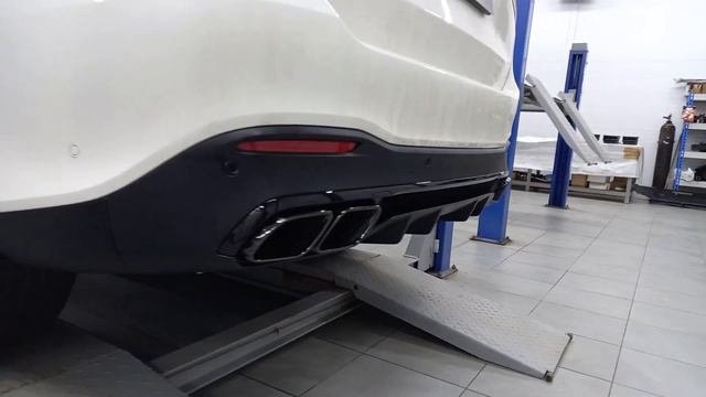 diffuzor s nasadkami amg 63 s mercedes gls x167 chernyy смотреть онлайн