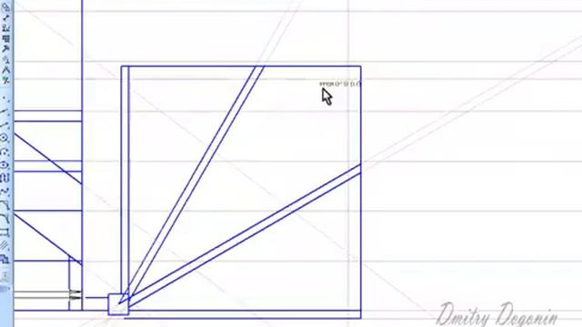 Как самому сделать лестницу Чертим забежку ч 6 смотреть онлайн