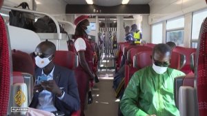 Senegal's new commuter train makes inaugural journey from Dakar