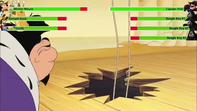 Mickey, Donald, Goofy: The Three Musketeers Final Battle with healthbars смотреть онлайн