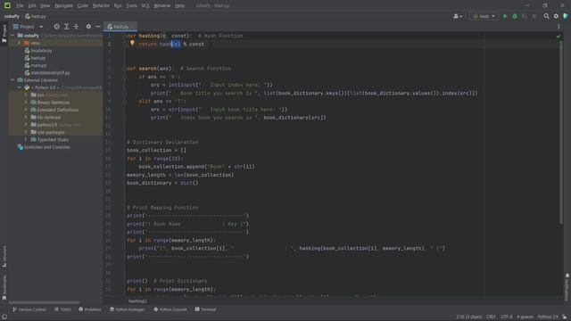 Struktur Data Hash Table Sederhana Menggunakan Python