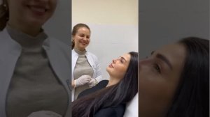 Повторная ринопластика до и на 10 сутки после. Красивый маленький носик. Работа Лины Алиевны Исбир