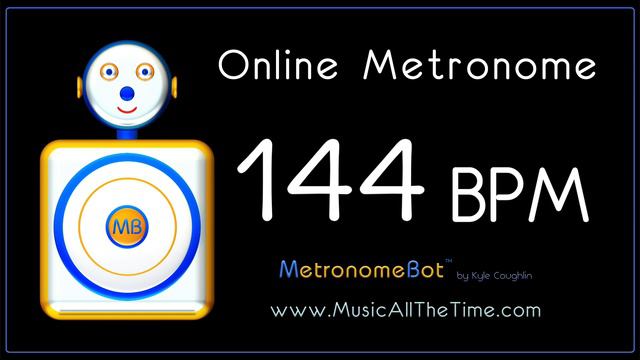 Online Metronome at 144 BPM MetronomeBot смотреть онлайн