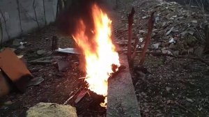 Горит покрышка