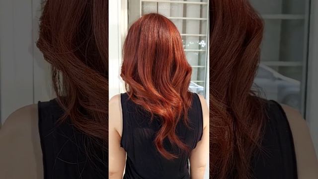 From bronde to vibrant copper. WA: +6281286762252 #balayage #schwarzkopf #igora #paulmitchell