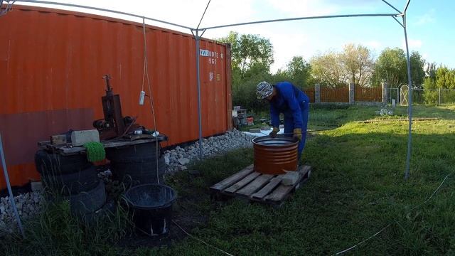 Из бочки. 01. Надежный строительный таз для бетона своими руками. смотреть онлайн