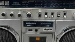 Геттобластер Nippon SRR013 Boombox-ГОН-КОНГ-1980-1982-год