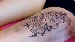 Как я делаю тату Толстый контур без ускорения  Часть 2