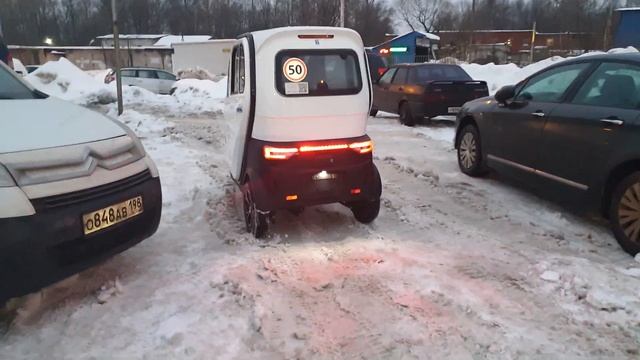 Трицикл с кабиной | ЗИМА 2021-22 | Шины PETROSHINA 120/70 R12 смотреть онлайн