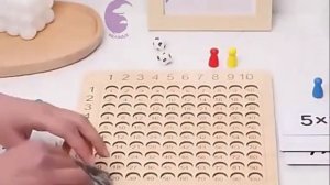Wooden Multiplication Board Game