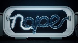Uploads from Derek Elliott - 001 - "Nope" - 3D type experiment in Blender