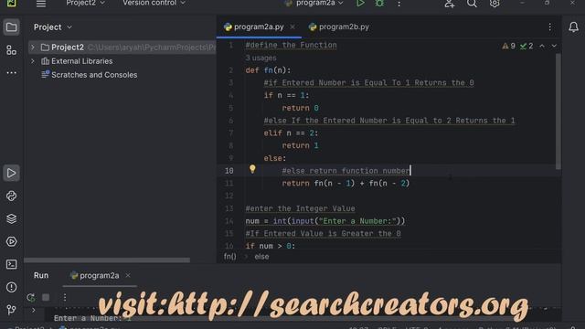 HOW TO MAKE FIBONACCI SERIES PROGRAM IN PYTHON | 21CSL46 | PYTHON PROGRAMMING LAB| VTU 4TH SEMESTER смотреть онлайн