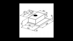 Вытяжка встраиваемая в шкаф 60 см Korting