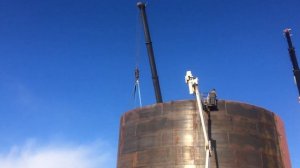 Монтаж резервуара РВС 3000 парк ГСМ сварка