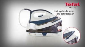 Tefal Fasteo 2200W Steam Generator Iron - Black & Blue