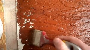 ДЕКОРАТИВНАЯ  ШТУКАТУРКА  ИЗ  ОБЫЧНОЙ   ШПАКЛЕВКИ .