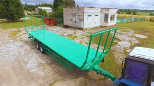 Прицеп - рулоновоз тракторный. Грузоподъемность 12 тонн. (балансир)