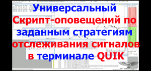 Обзор "Alert Screener"- Универсального сканера сигналов оповещения в QUIK