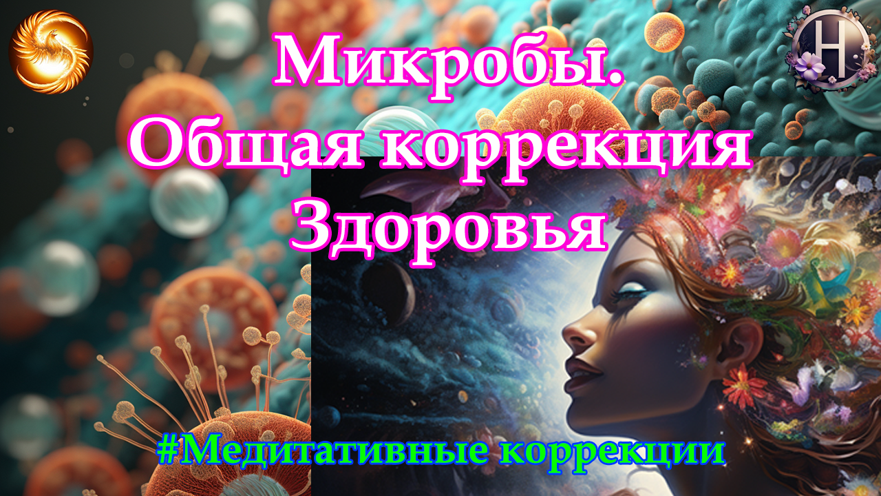 Медитативные коррекции: Микроорганизмы. Общая коррекция Здоровья.