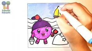 №200 ? BabyRiki coloring book ?  We color Rosy BabyRiki cartoon ??? Coloring book cartoon BabyRiki