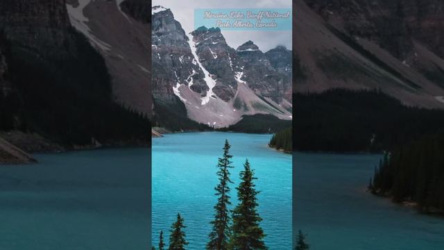 Must visit place - Moraine Lake, Banff National Park, Canada. Do visit atleast once in lifetime 🥰🥰🥰