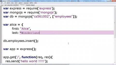 CS5610 NodeJS / MongoDB Lecture